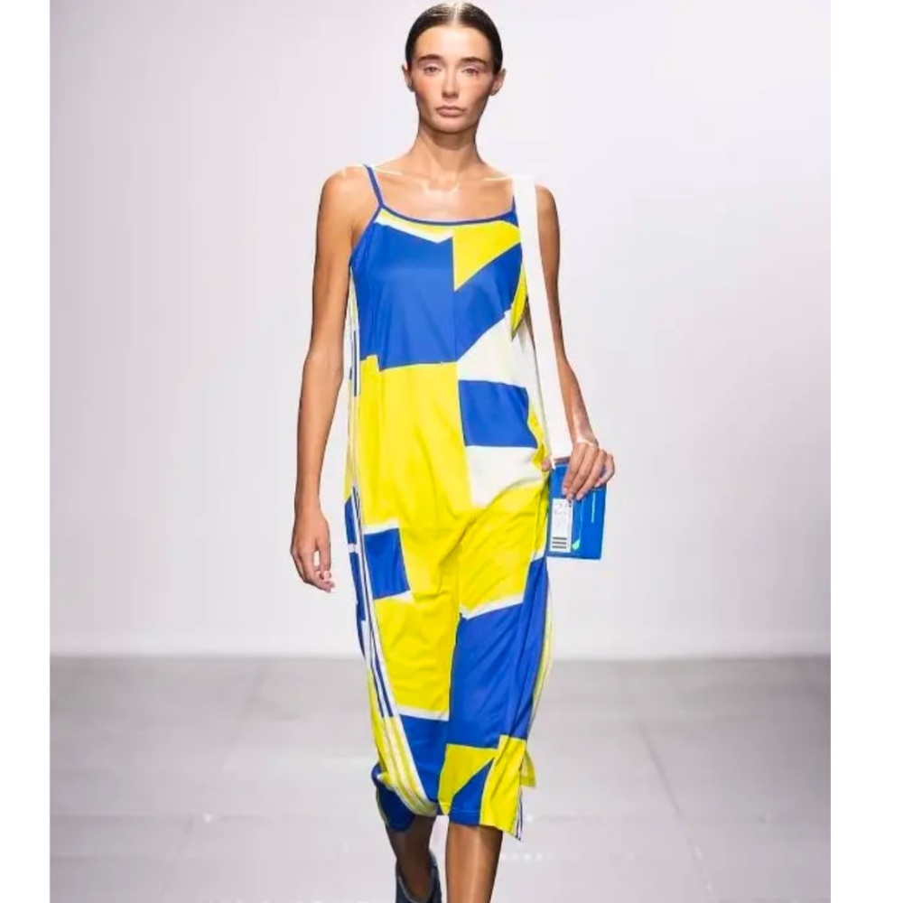 Brand New adidas Originals х KSENIASCHNAIDER Repurposed Parchwork Slip Dress